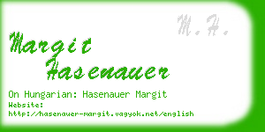 margit hasenauer business card